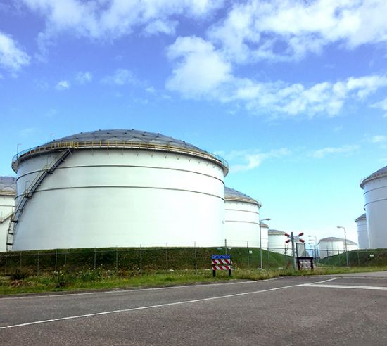 tank-terpafdichting met Triflex voor vopak westpoort