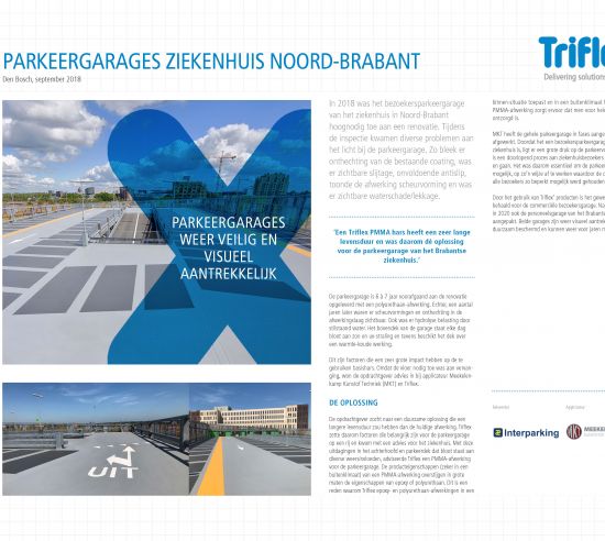 Parkeergarages ziekenhuis Noord-Brabant Triflex