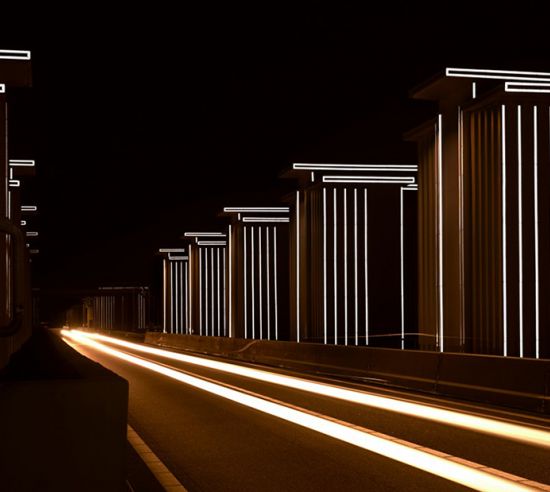 project afsluitdijk lichtgevend