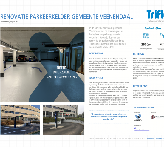 Casestudy renovatie parkeerkelder gemeente Veenendaal