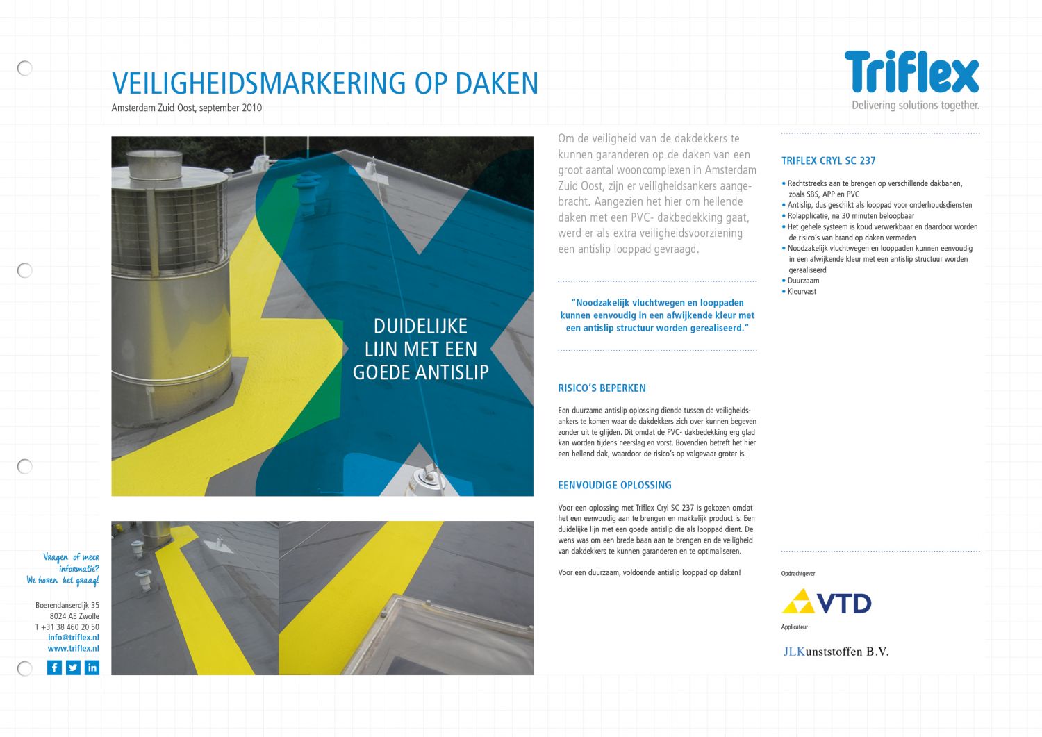 Veiligheidsmarkering daken