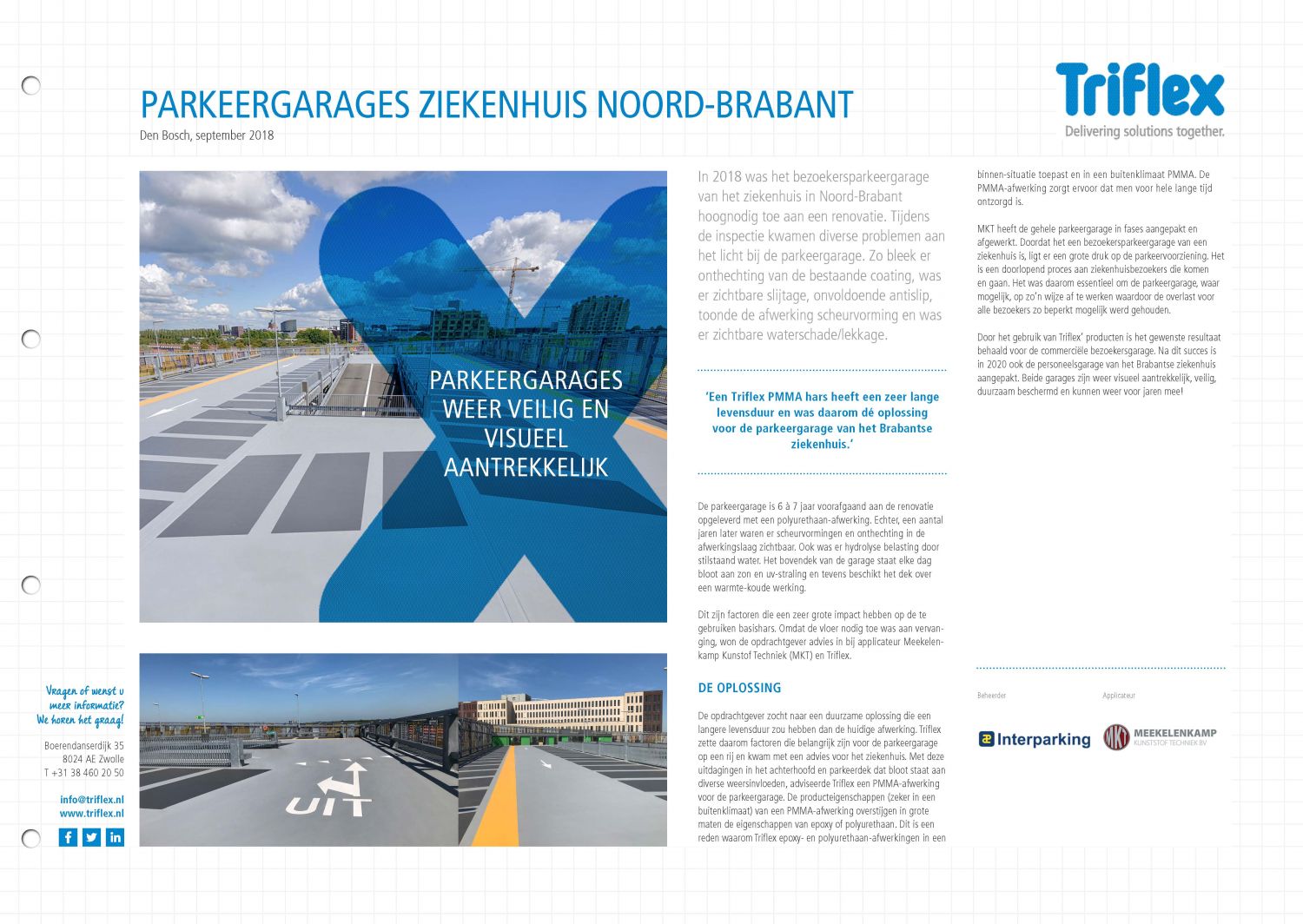 Parkeergarages ziekenhuis Noord-Brabant Triflex