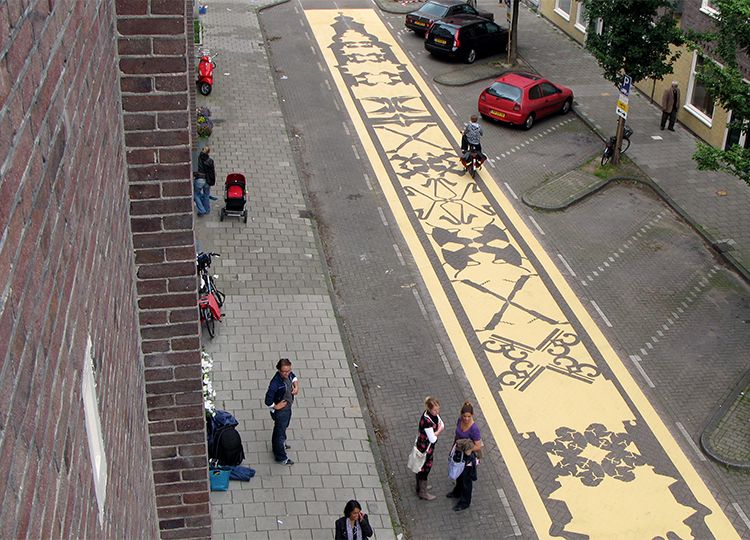Belijning of markering voor uw oplaadpunt van elektrische auto's