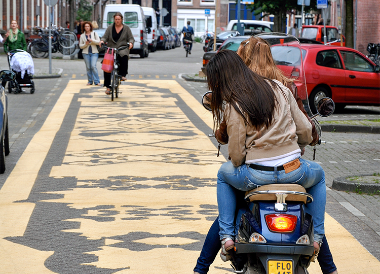 Triflex, straatkleed in Amsterdam