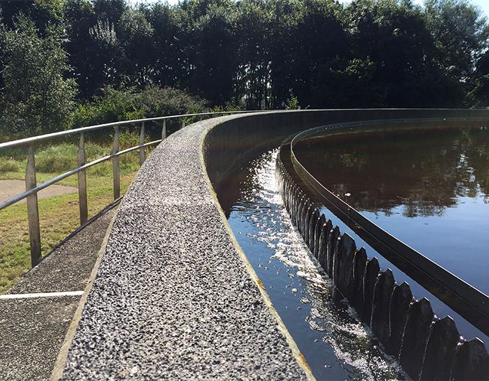 Slijtlaag nabezinktank AWZI Ruimerbrug