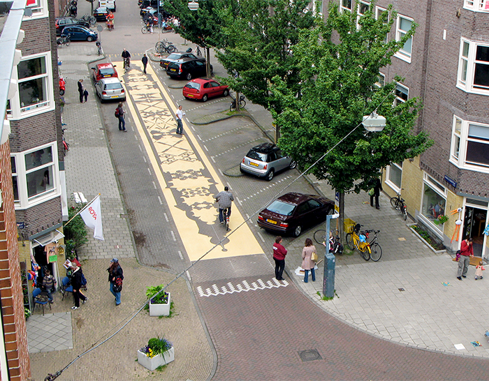 Triflex, straatkleed in Amsterdam