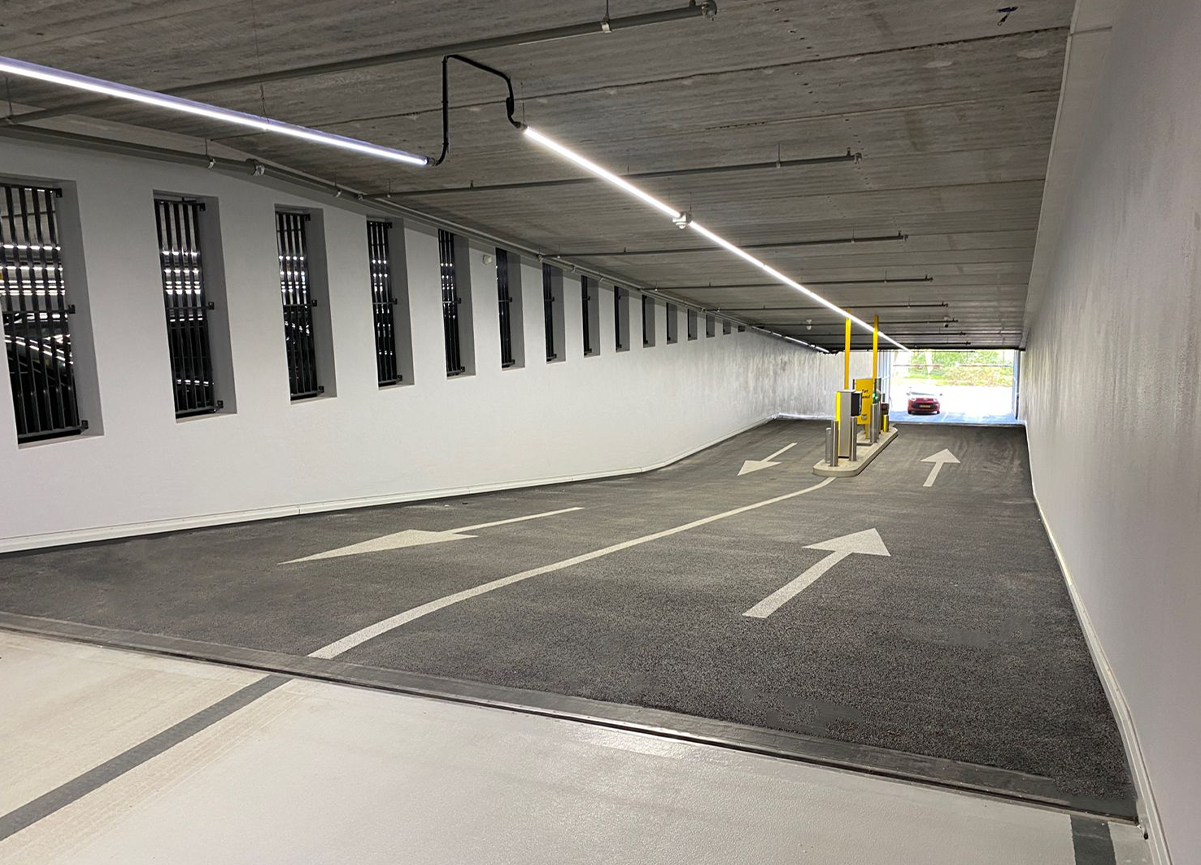 Hellingbaan parkeergarage Jumbo