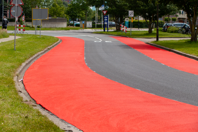 Triflex Preco Cryl op fietspad Heerhugowaard